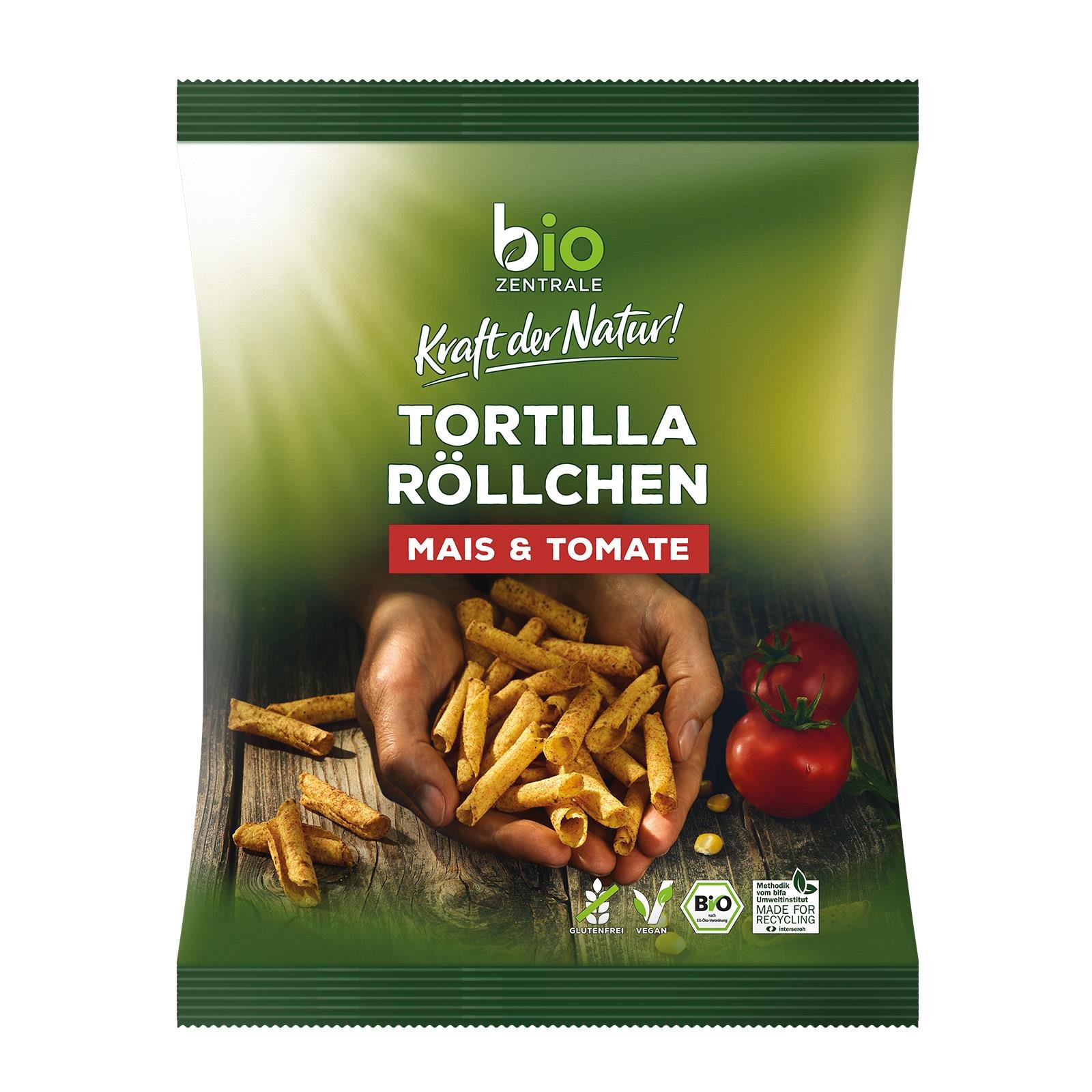 Biozentrale Tortilla-Röllchen Mais & Tomate