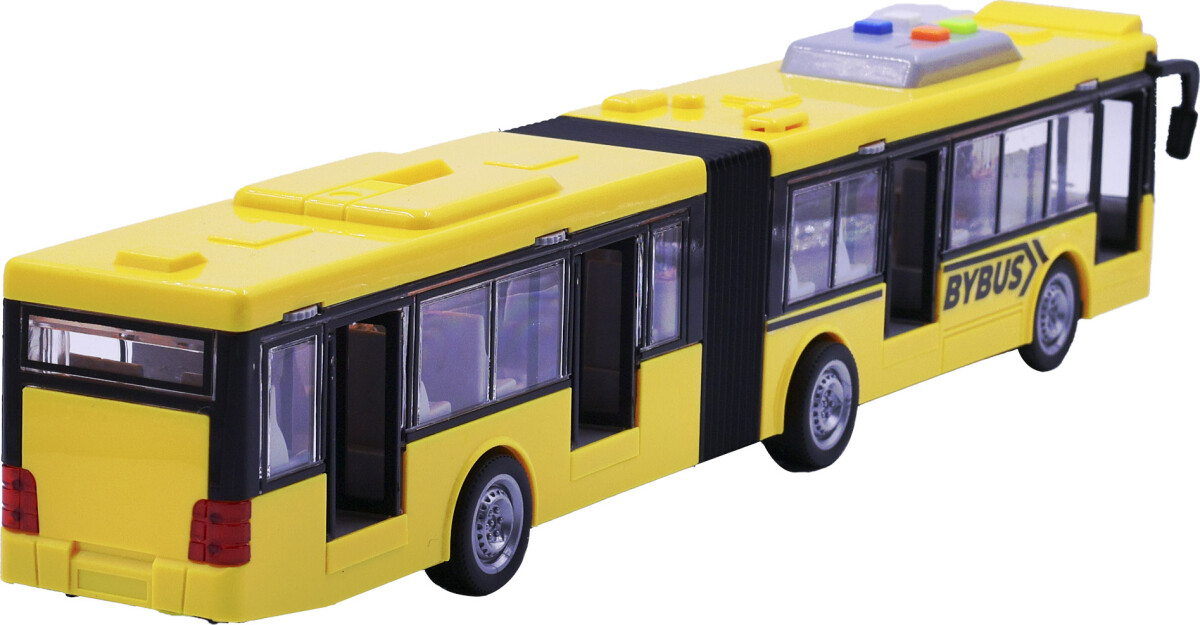 Legetøjsbus - Ledbus Med Lys Og Lyd - Gul - 44 CM