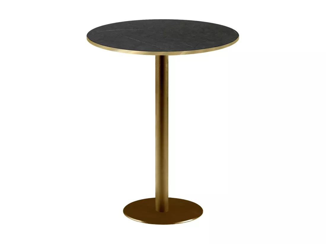 Mange-debout rond Ø 60 cm Rome bistrot pierre noire