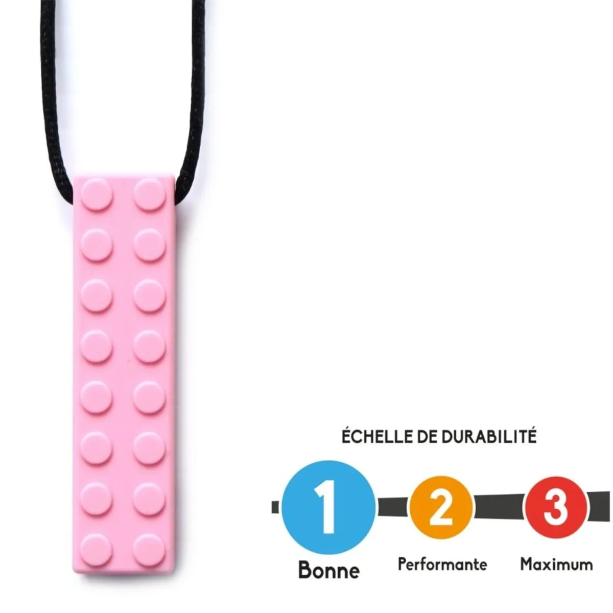 Bulle Pendentif Bloc - Rose