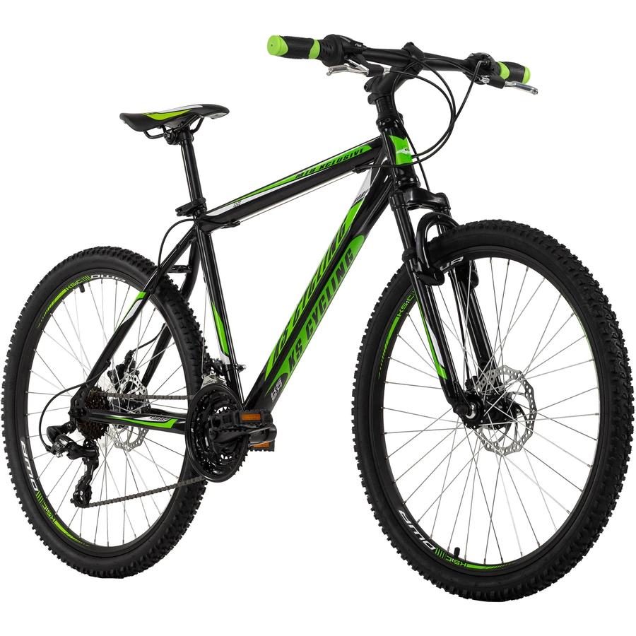 KS Cycling Mountainbike Hardtail 26 Zoll Sharp schwarz-grün schwarz-grün