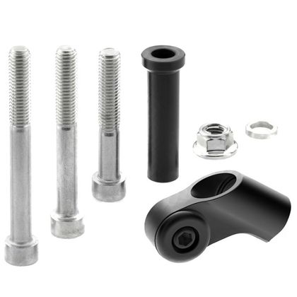 Support Rétroviseur Rizoma adaptateur rétroviseur BS714B - Noir