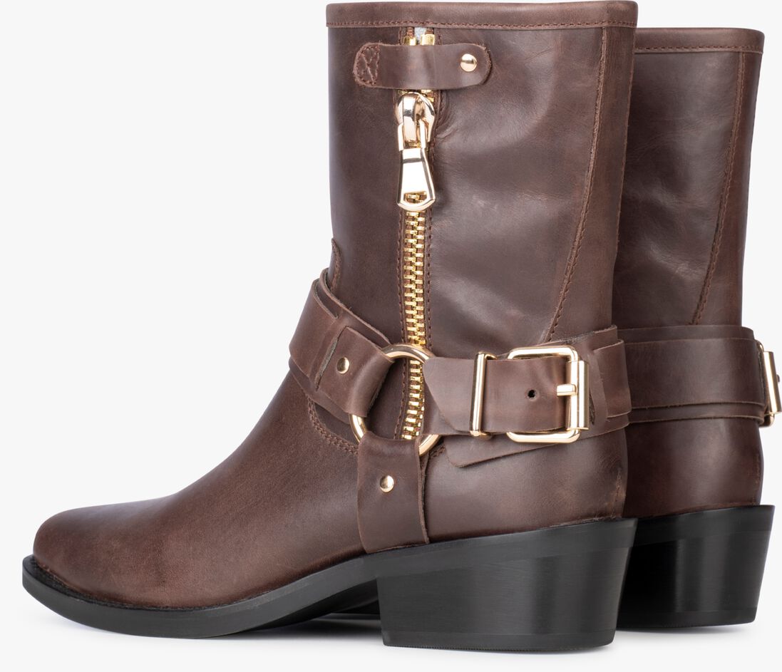 PS POELMAN bruine ps poelman biker boots sidonia