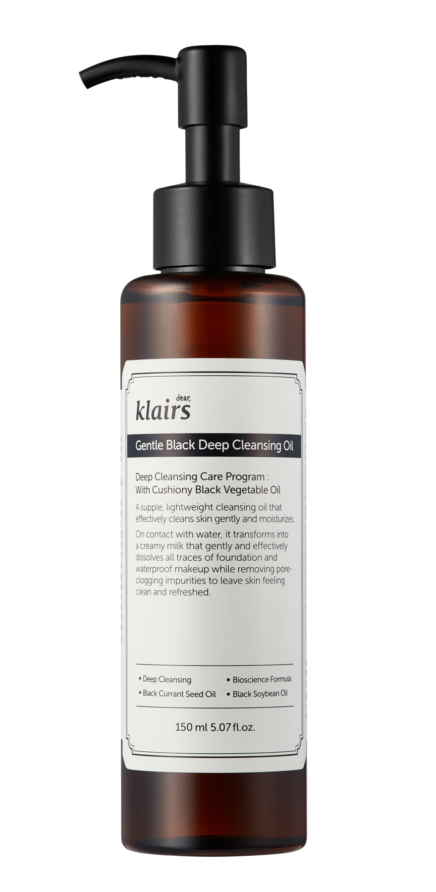 Klairs Gentle Black Deep Cleansing Oil 150 ml