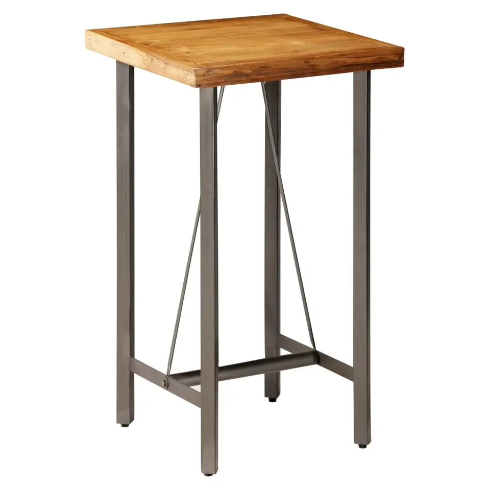 vidaXL - Bartafel - Bruin - Hout - 60 x 60 x 107 cm
