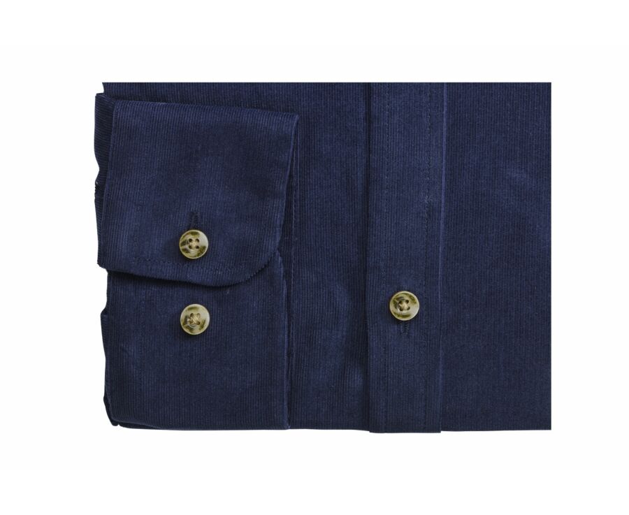 Chemise velours homme Navy - ULBÉRIC