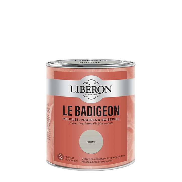 Badigeon meubles, poutres et boiseries Libéron brume 750ml