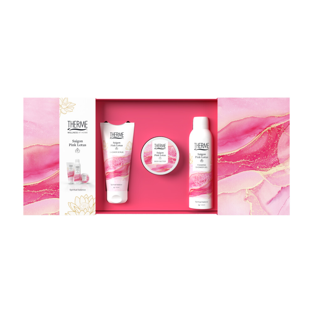 Therme Wellness Treatment Geschenkset Saigon Pink Lotus1 set