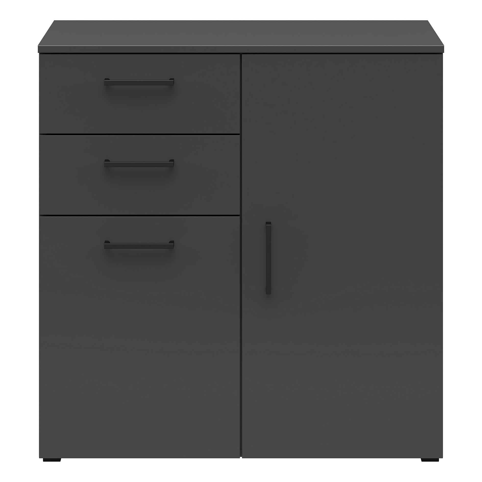 Kommode - anthrazit - 80 cm breit