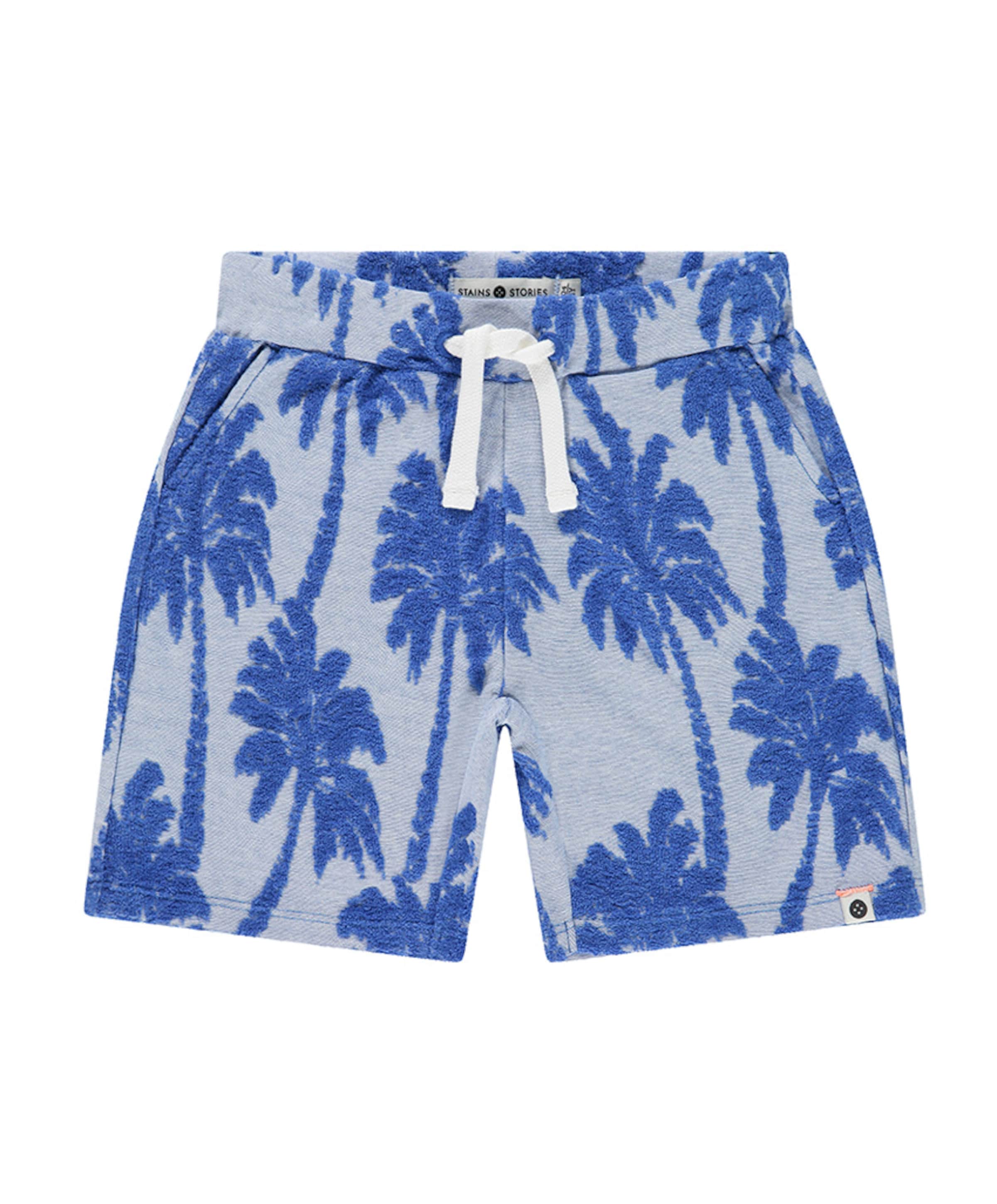 Stains & Stories Jongens korte broek blauw