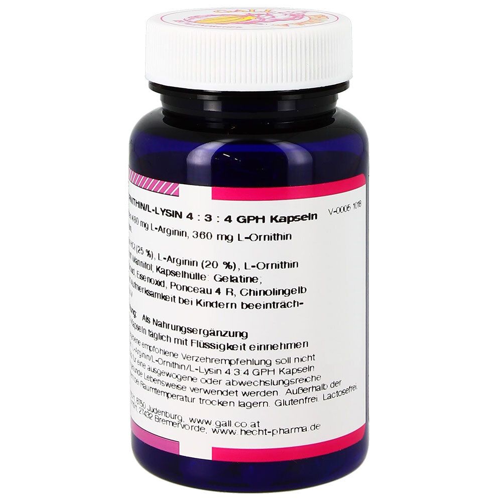 GALL PHARMA L-Arginin/L-Ornithin/L-Lysin 4:3:4 GPH