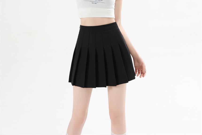 Fanoy - Hoge taille geplooide mini A-lijn rok (diverse ontwerpen)
