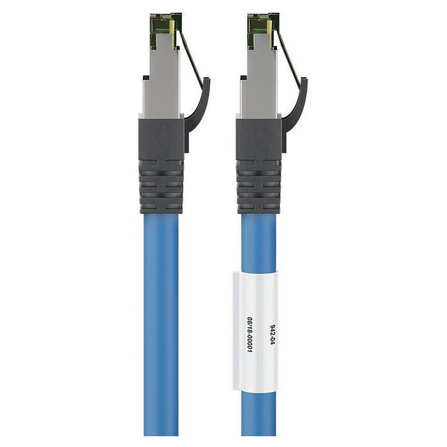 Cable RJ45 Cat 8.1 S/FTP (bleu) - 25 m
