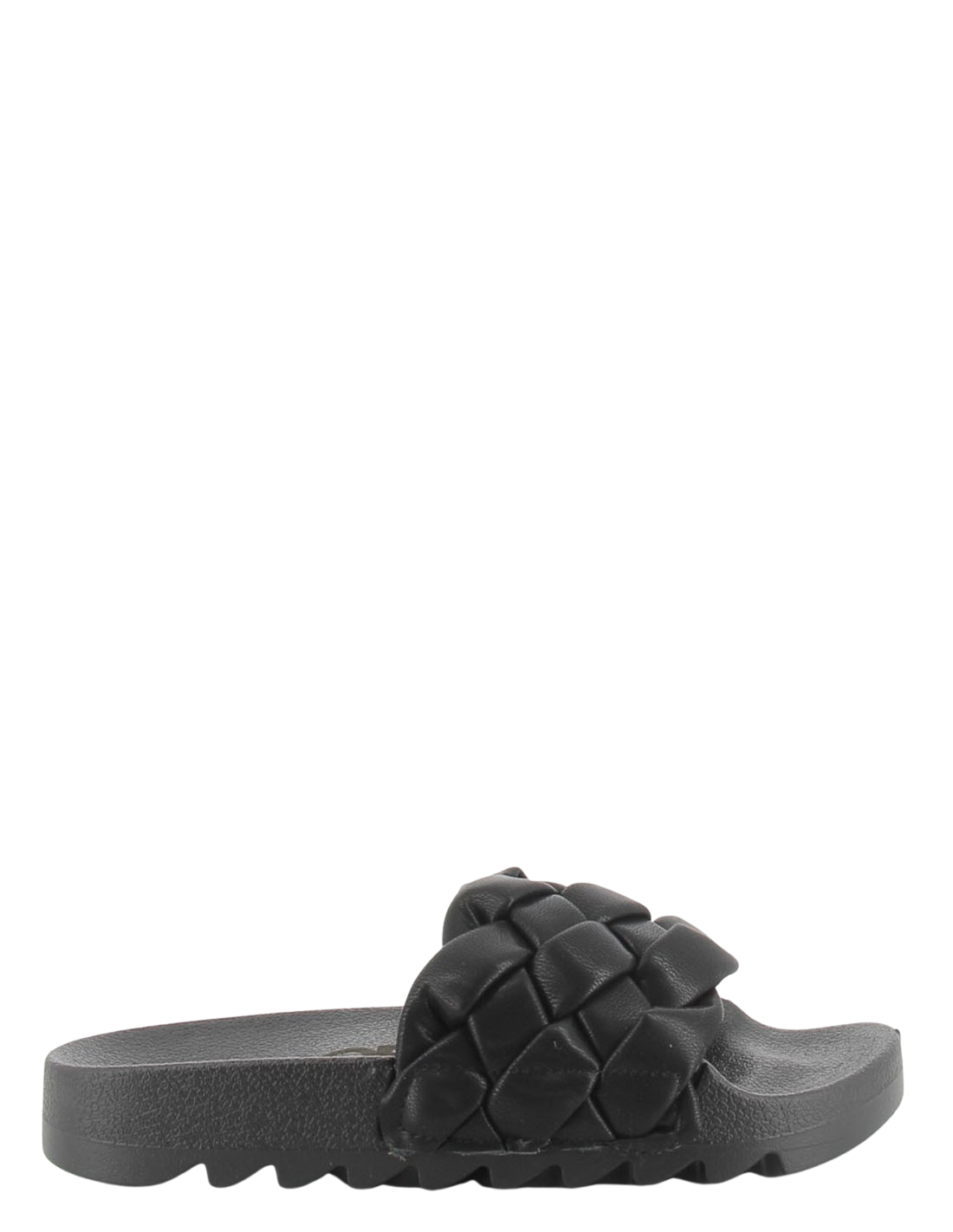 colors of california claquettes slide with braided upper black femme