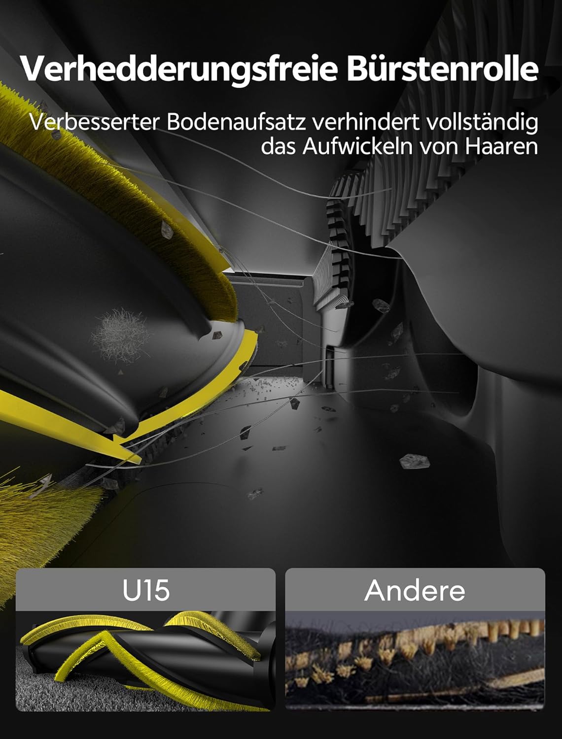 Ultenic Akku Staubsauger, 50000Pa/ 65Min, Staubsauger Kabellos mit GreenEye Technologie, Teleskoprohr& Freistehend, 6-stufige Filtration, Anti-Verhedderungs-Bürste, for Tierhaare/Teppiche/Hartböden
