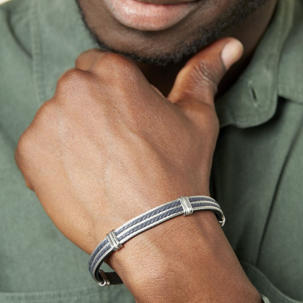Bracelet Francois Acier Blanc