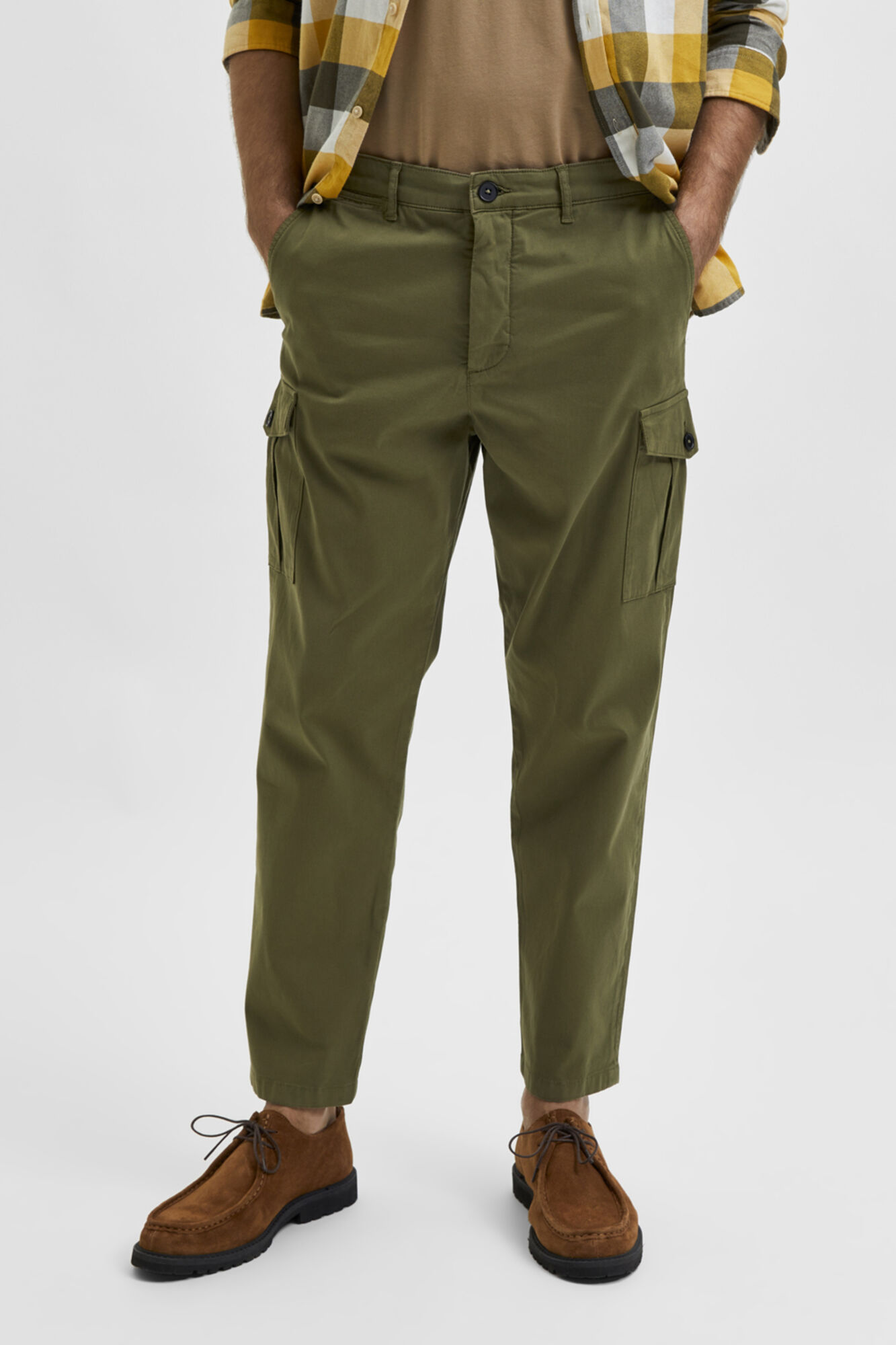 Calça cargo slim fit - Verde