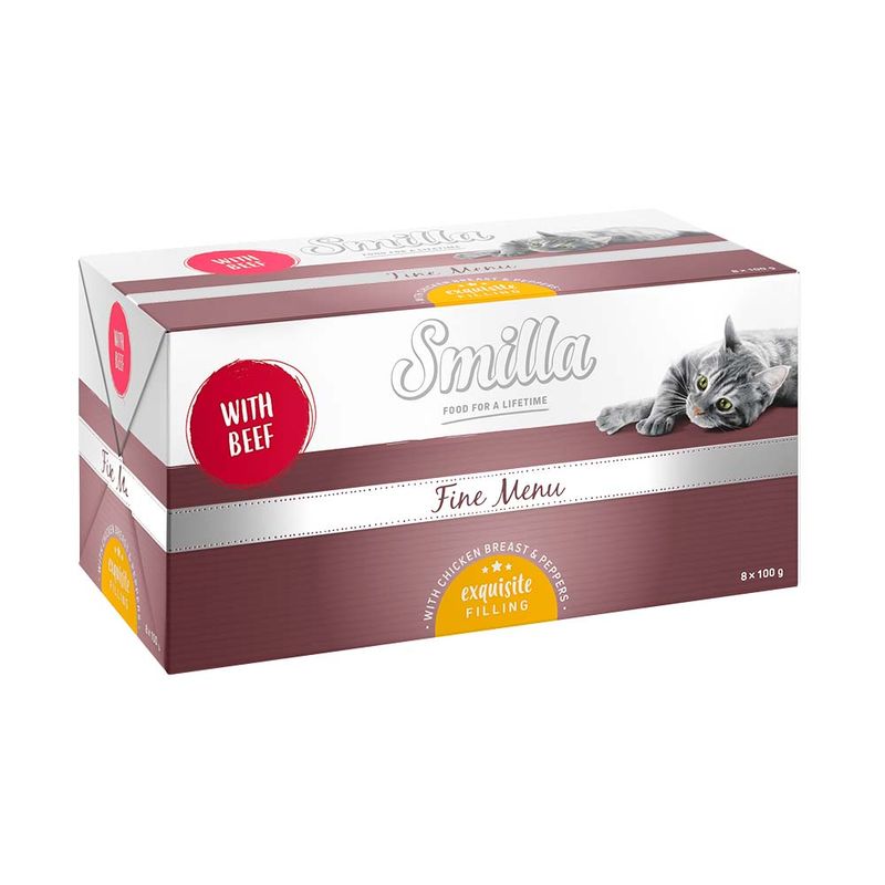 Lot économique Smilla Fine Menu Cœur gourmand 24 x 100 g
