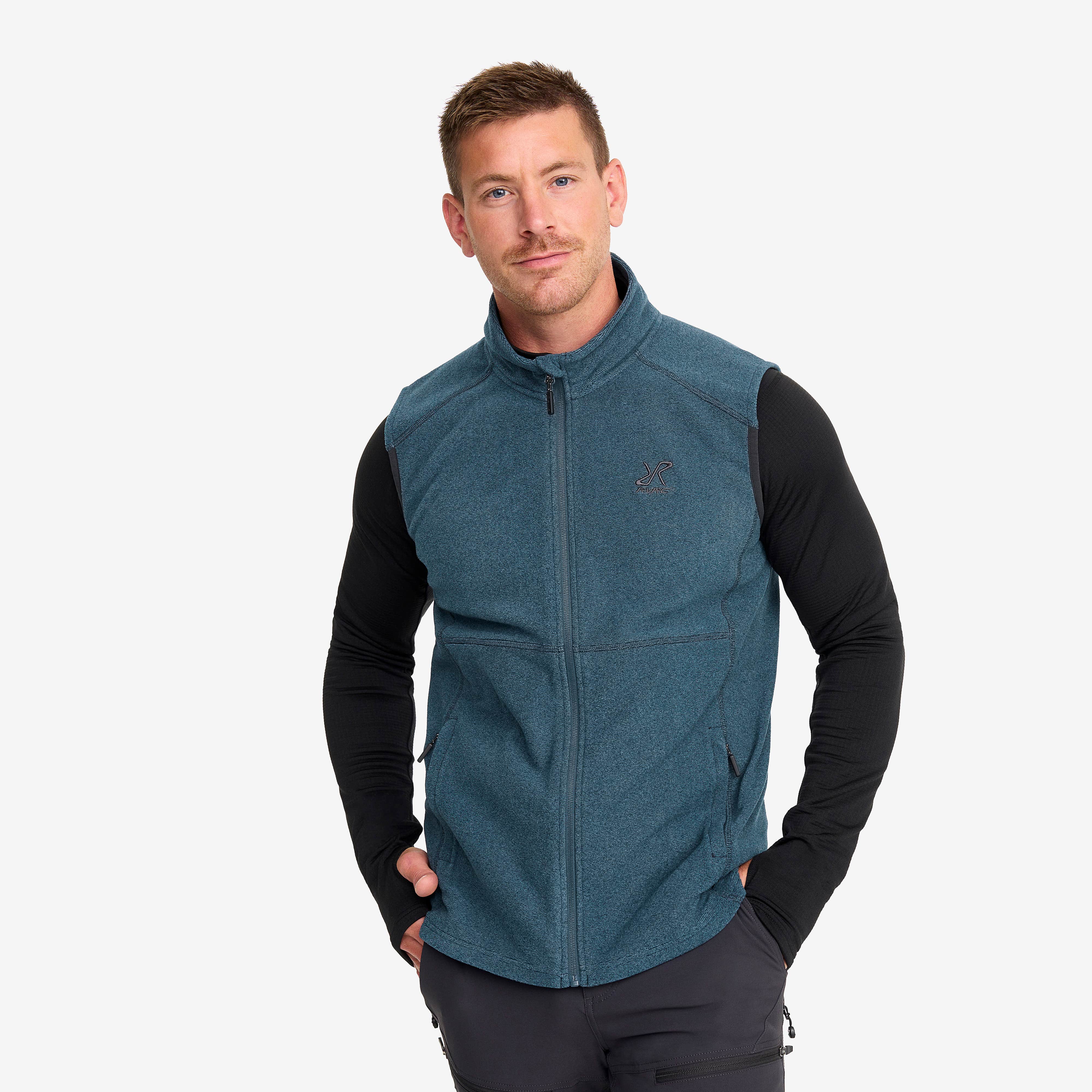 Essential Fleece Vest Herre Moonlit Ocean