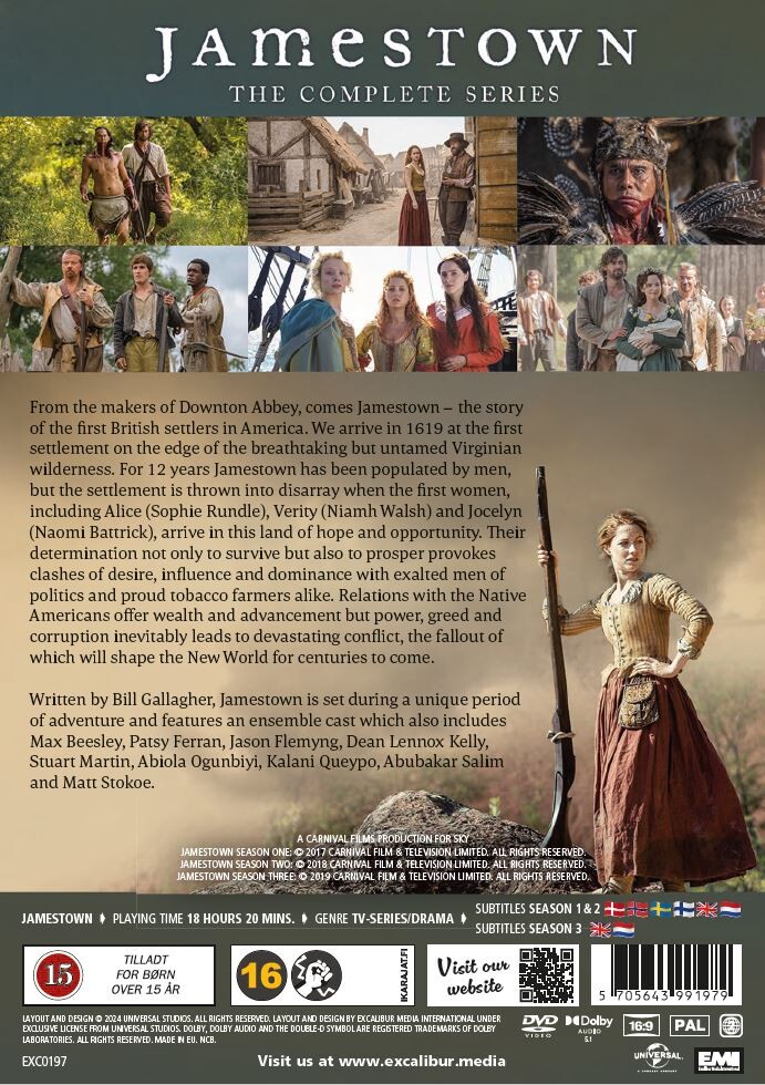 Jamestown - Den Komplette Serie - DVD
