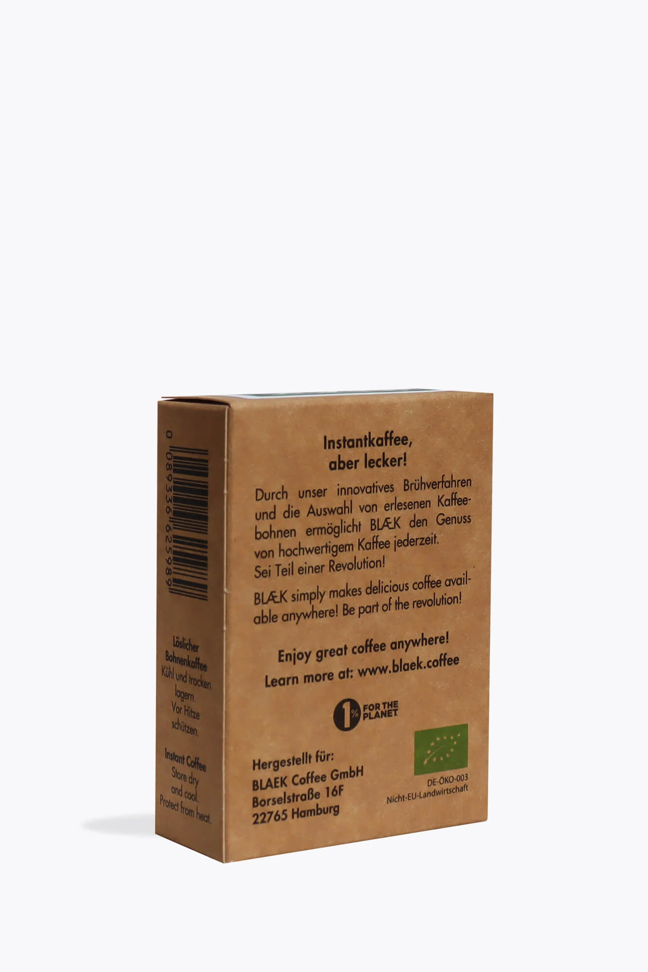BLÆK Organic Instant Coffee No. 2 Peru 21g