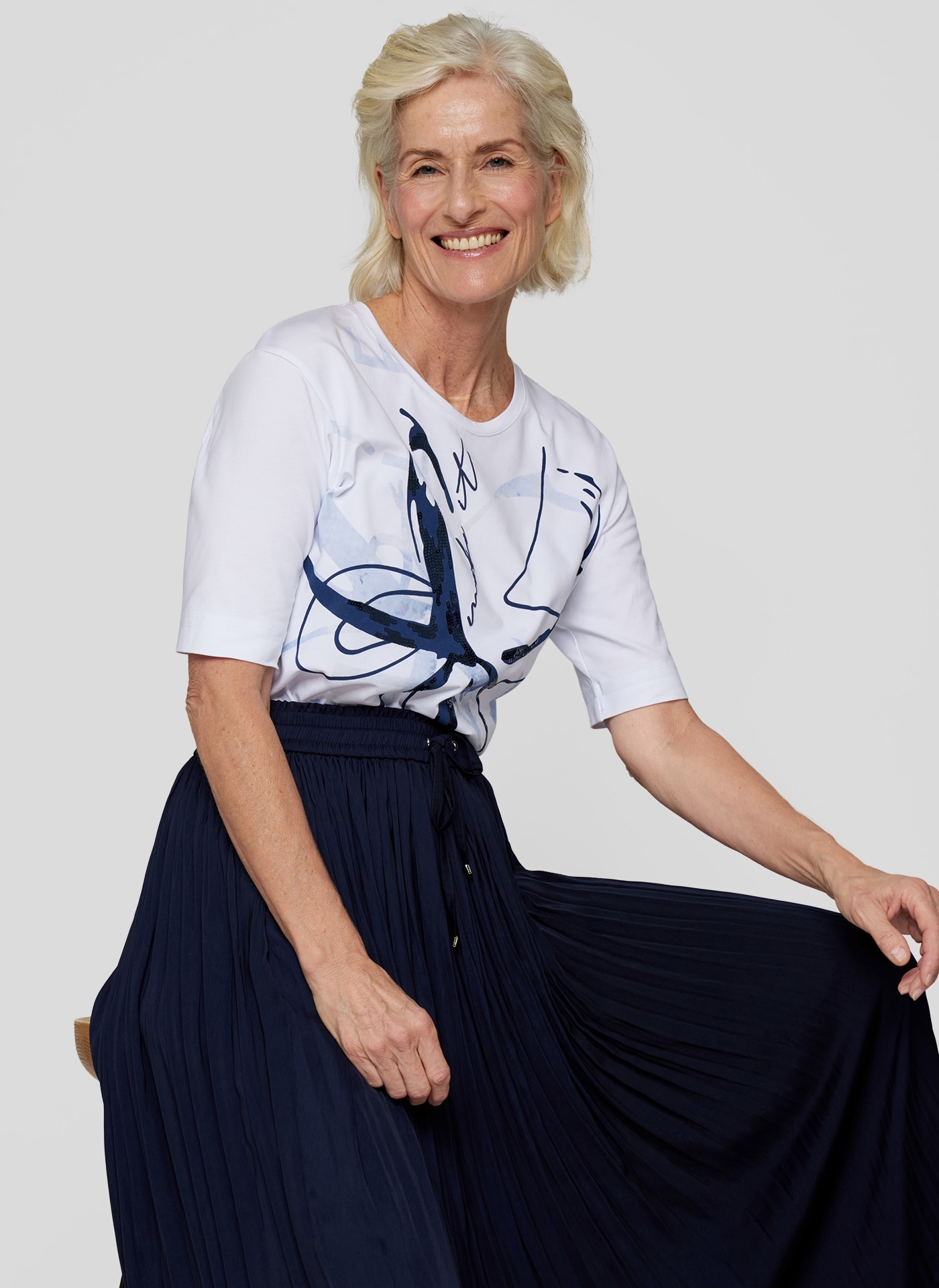 Rabe Print-Shirt , mit Pailletten