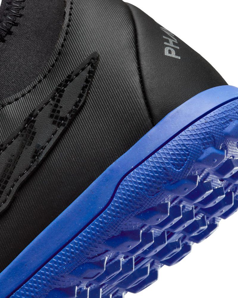 Chaussures de football Nike Phantom GX Club TF Noir & Bleu pour enfant