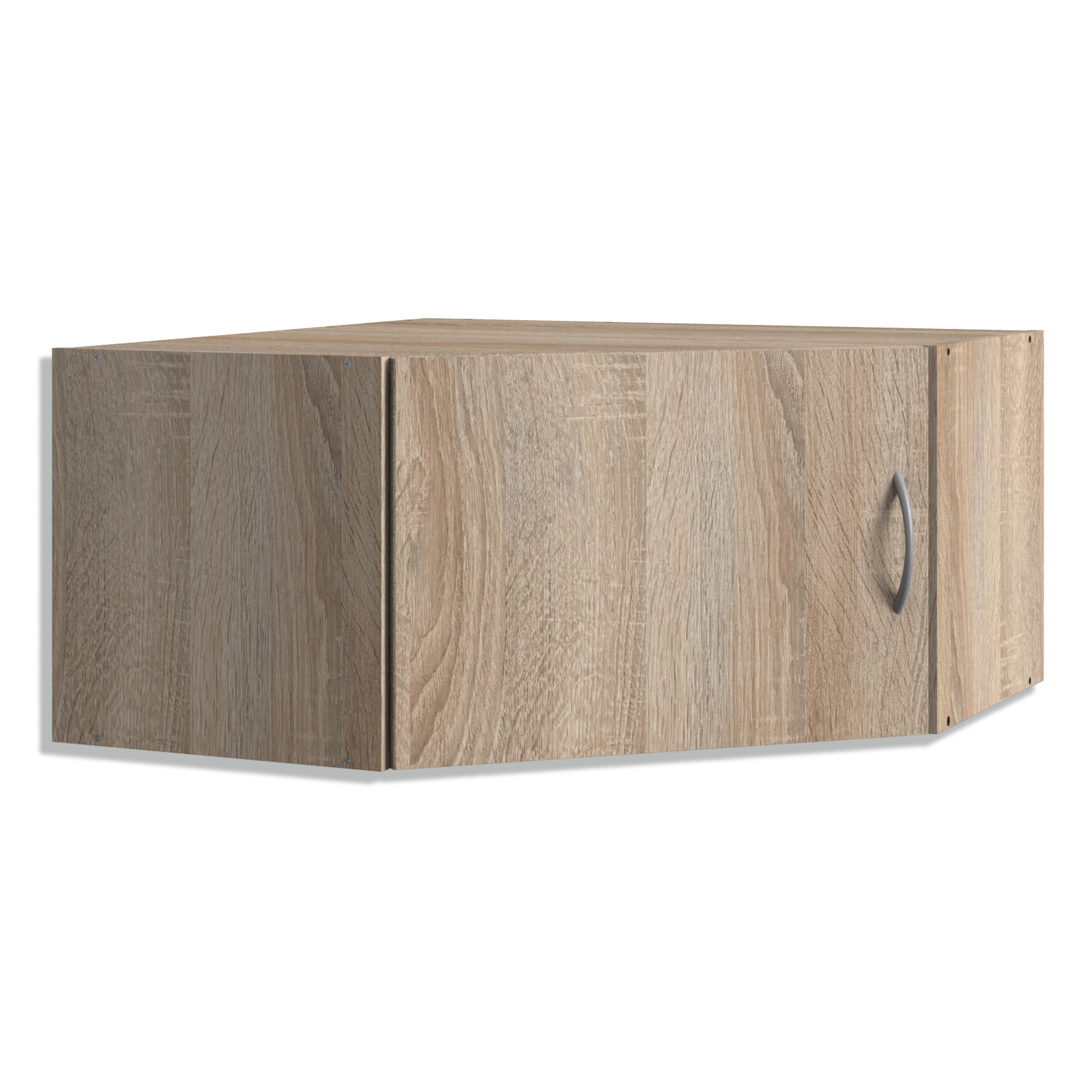 Eckschrankaufsatz - Eiche sägerau - 80x40 cm