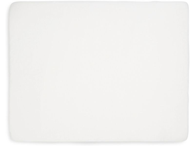Jollein Fix-Leintuch 2er Set Weiss 40/50 x 80/90 cm Spannbettlaken für Gitterbett