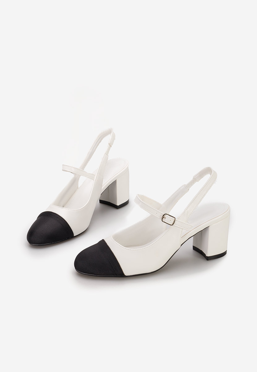 Chaussures slingback blancs Aviria