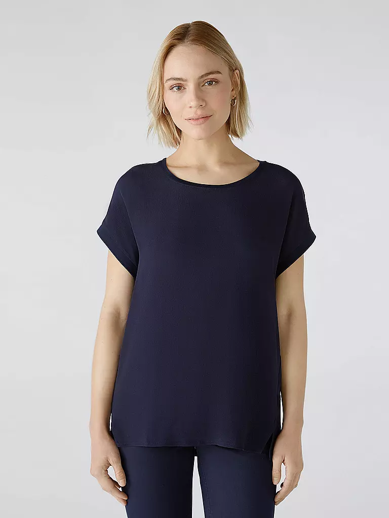 OUÍ Blusenshirt dunkelblau