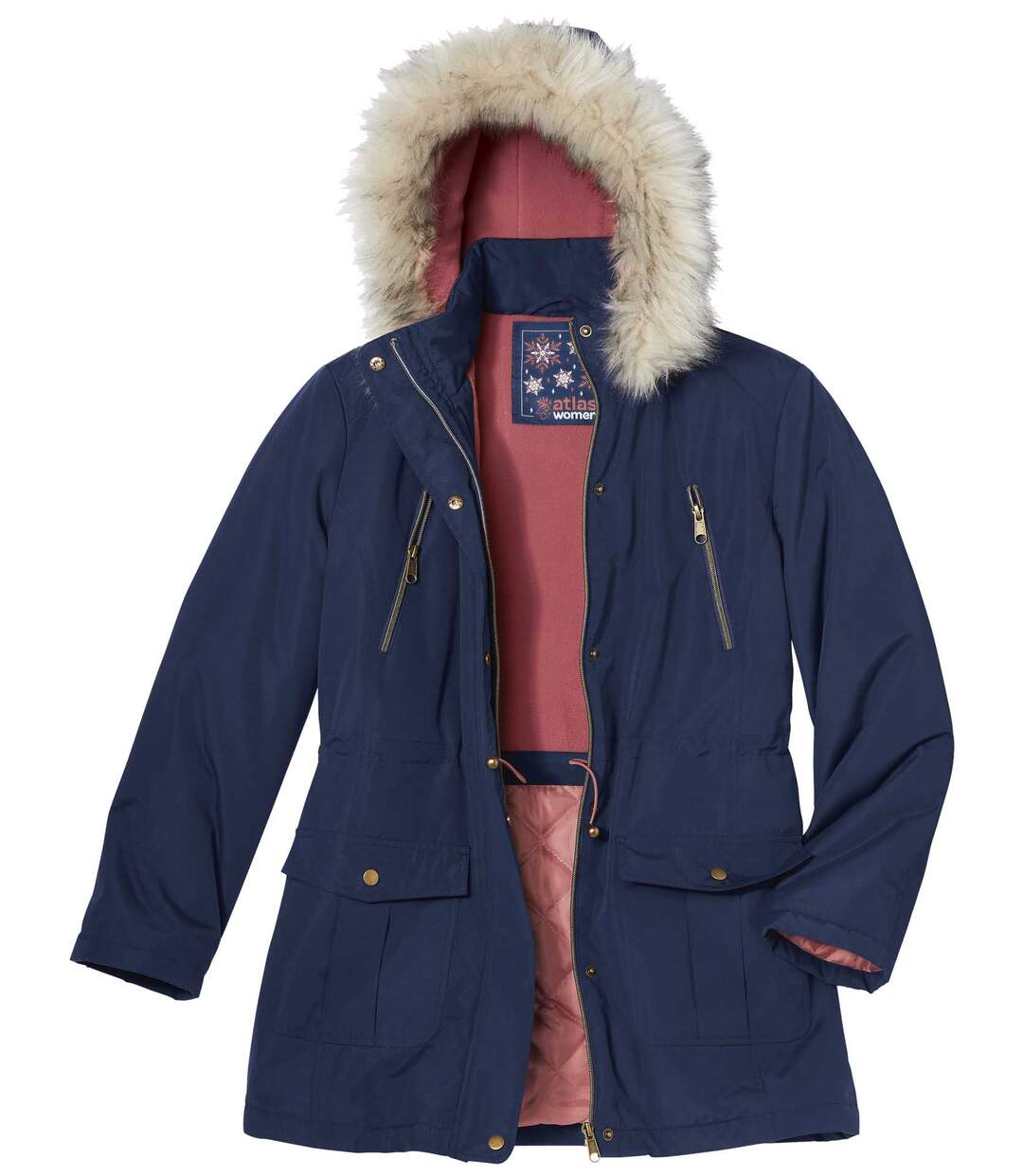 Parka à Capuche Fausse Fourrure Atlas for Women