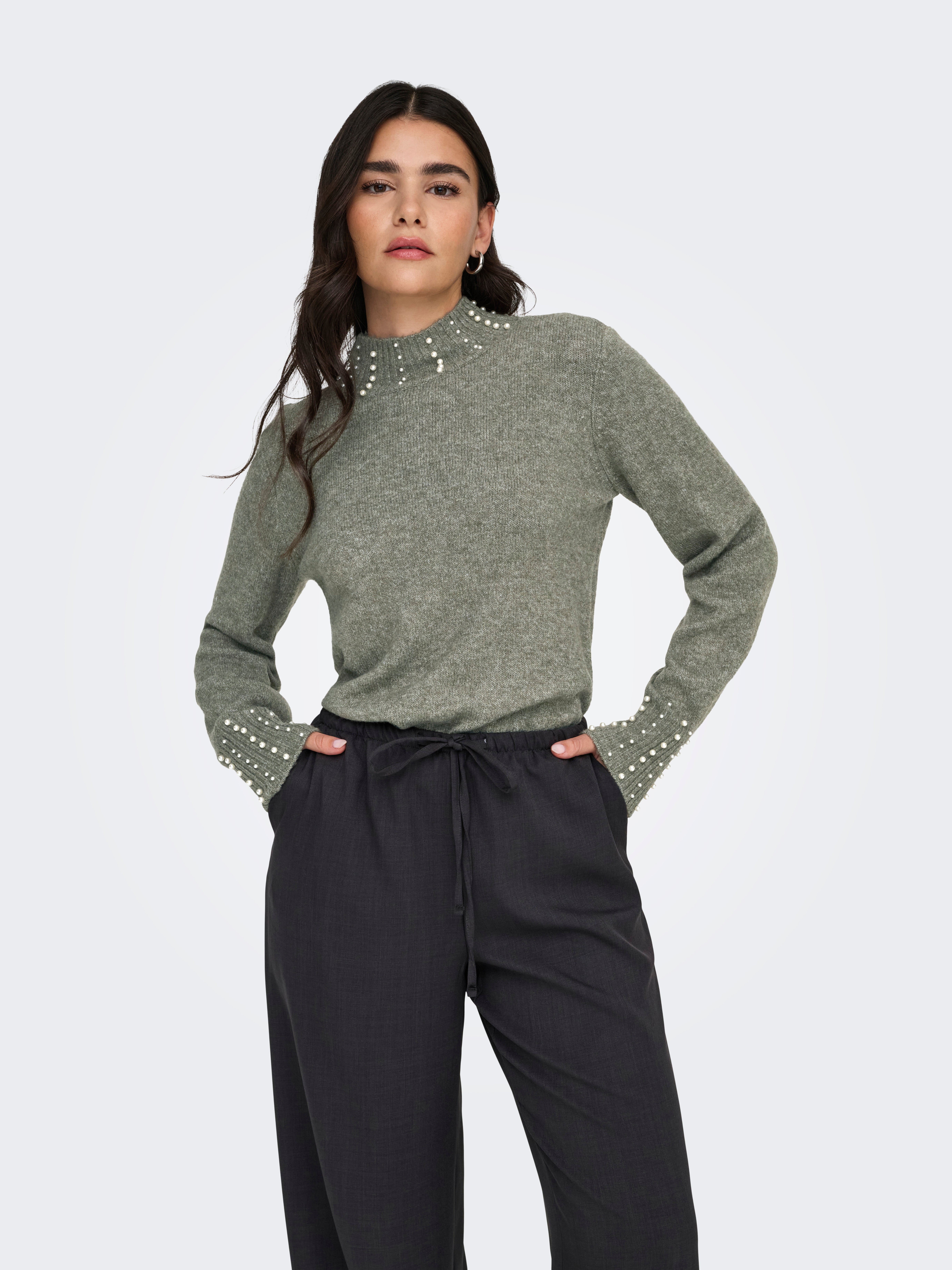 JDYRUE Strickpullover Castor Gray