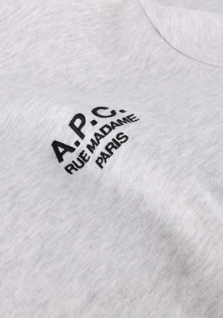 grijze apc trui hoodie standard rue madame gots
