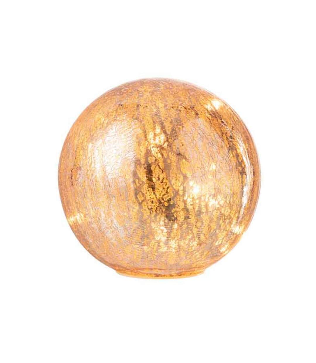 Paris Prix - Boule En Verre Led Déco sazo 15cm Rose