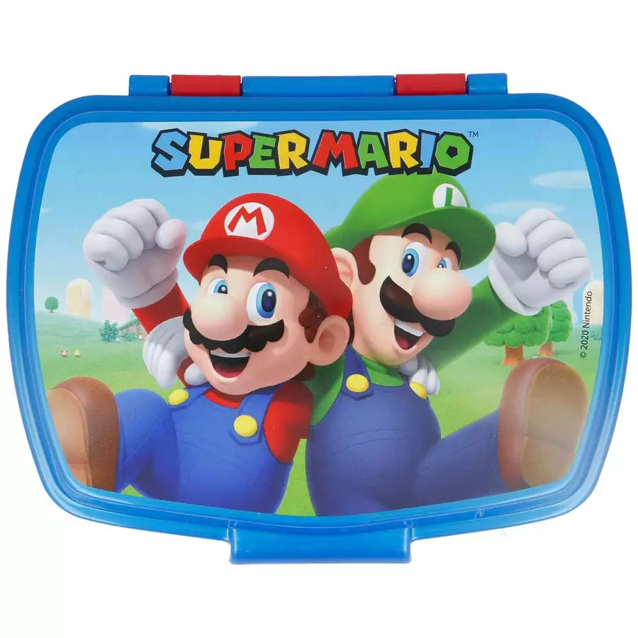 Stor Lunchbox Mario Luigi Super Mario bunt