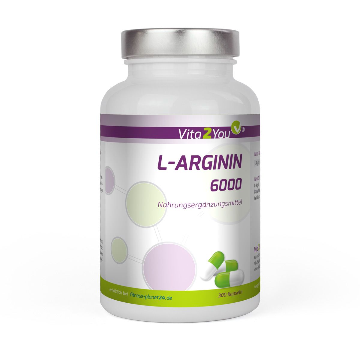 Vita2You L-Arginin 6000 Kapseln