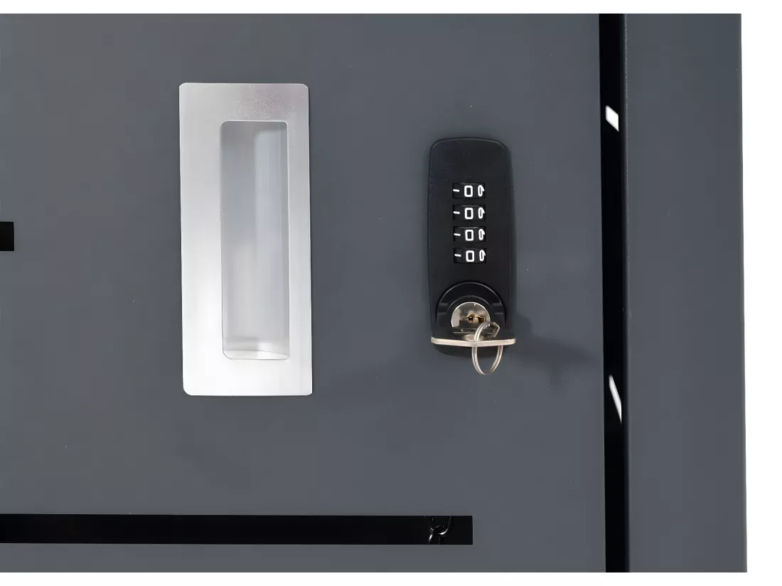 Cache-poubelle pour 3 poubelles MCW-H40b