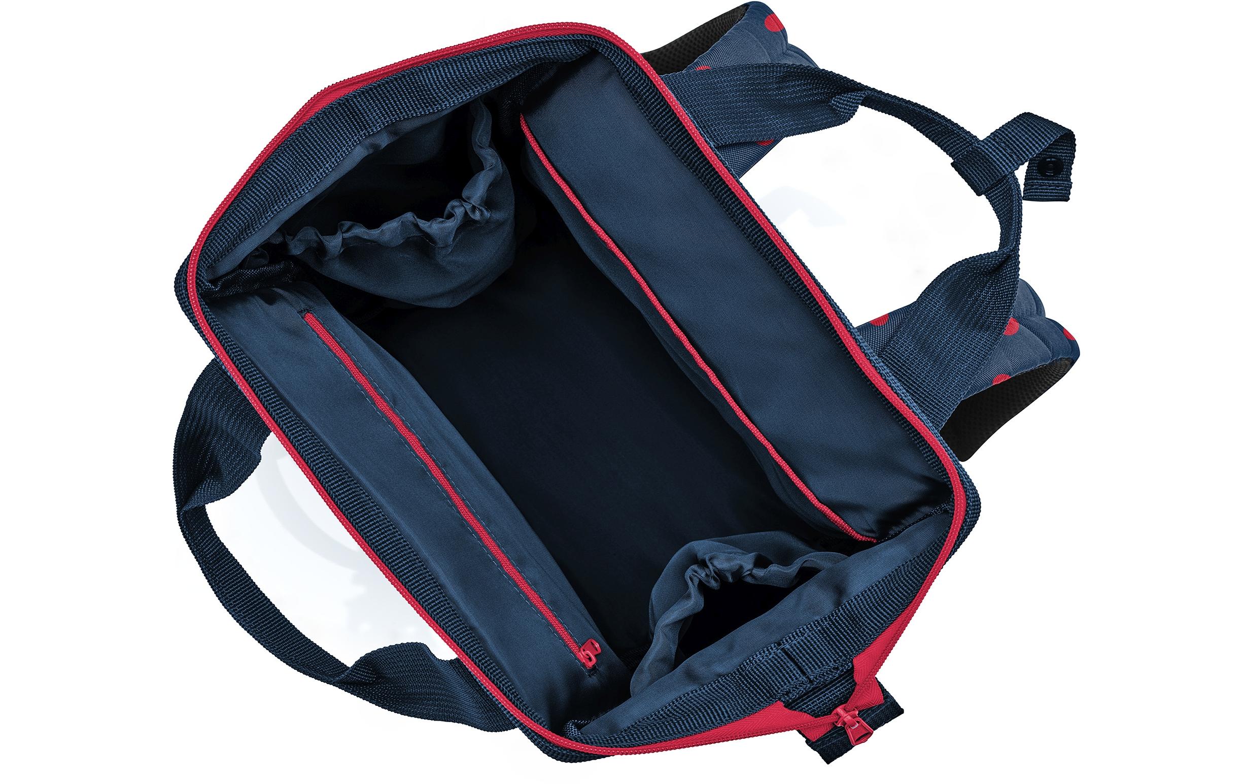 Rucksack Allrounder R Mixed Dots RedKombination aus Rucksack und Tragetasche