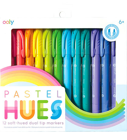 Ooly Doppelseitig Filzstifte - Pastel Farbtöne - 12 st.