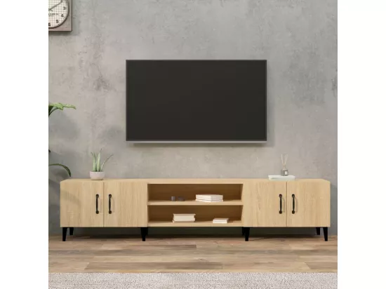 Meubles TV chêne sonoma 180x31,5x40 cm bois d'ingénierie