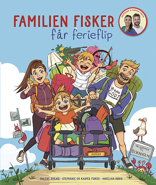 Familien Fisker Får Ferieflip - Malene Rykær - Bog