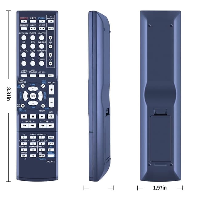 Fjernbetjening Udskiftning til AXD7692 til Pioneer AV-receiver stereo system