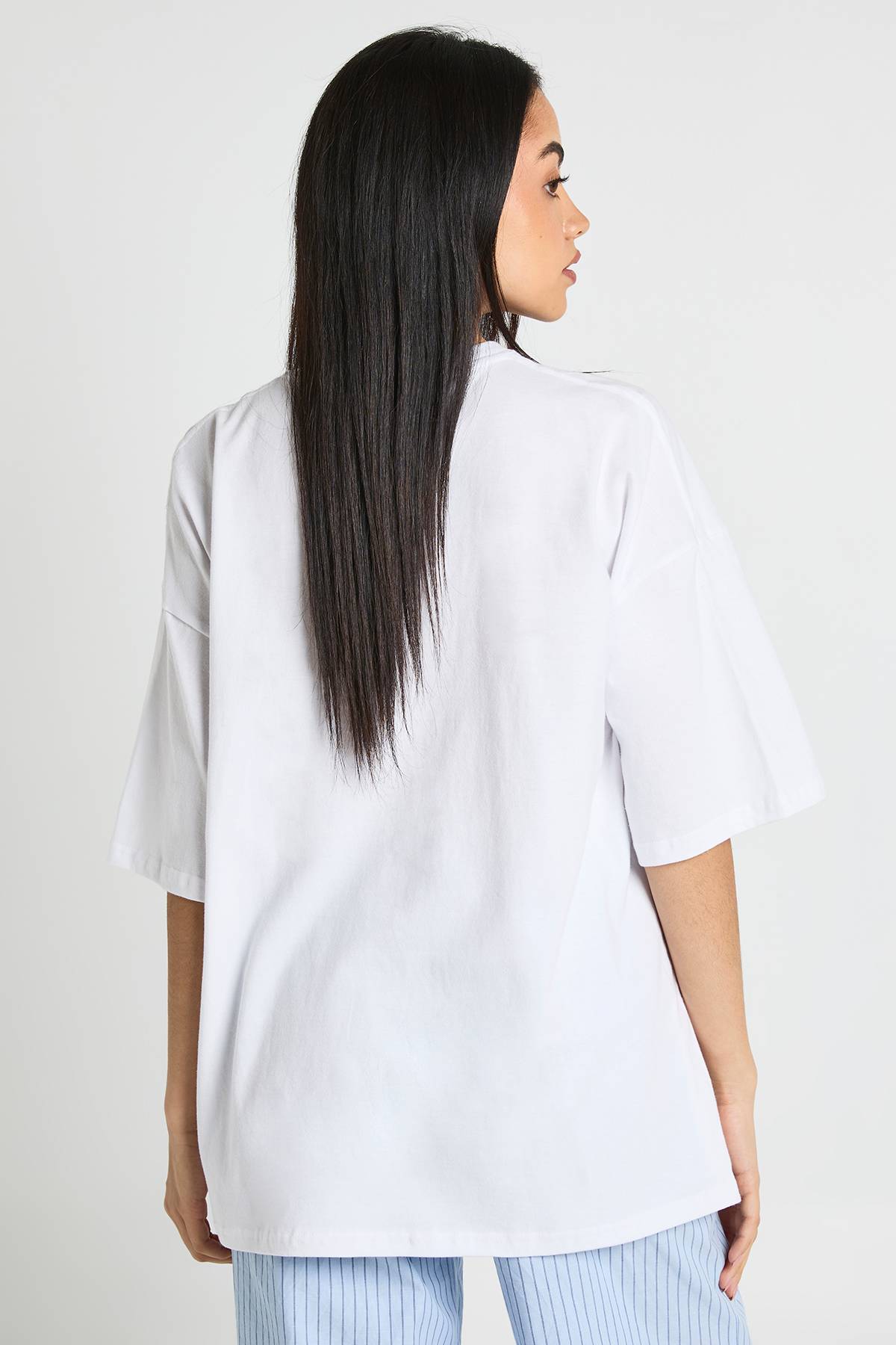 boohoo T-shirt Oversize Imprimé Cocktail Boule Disco