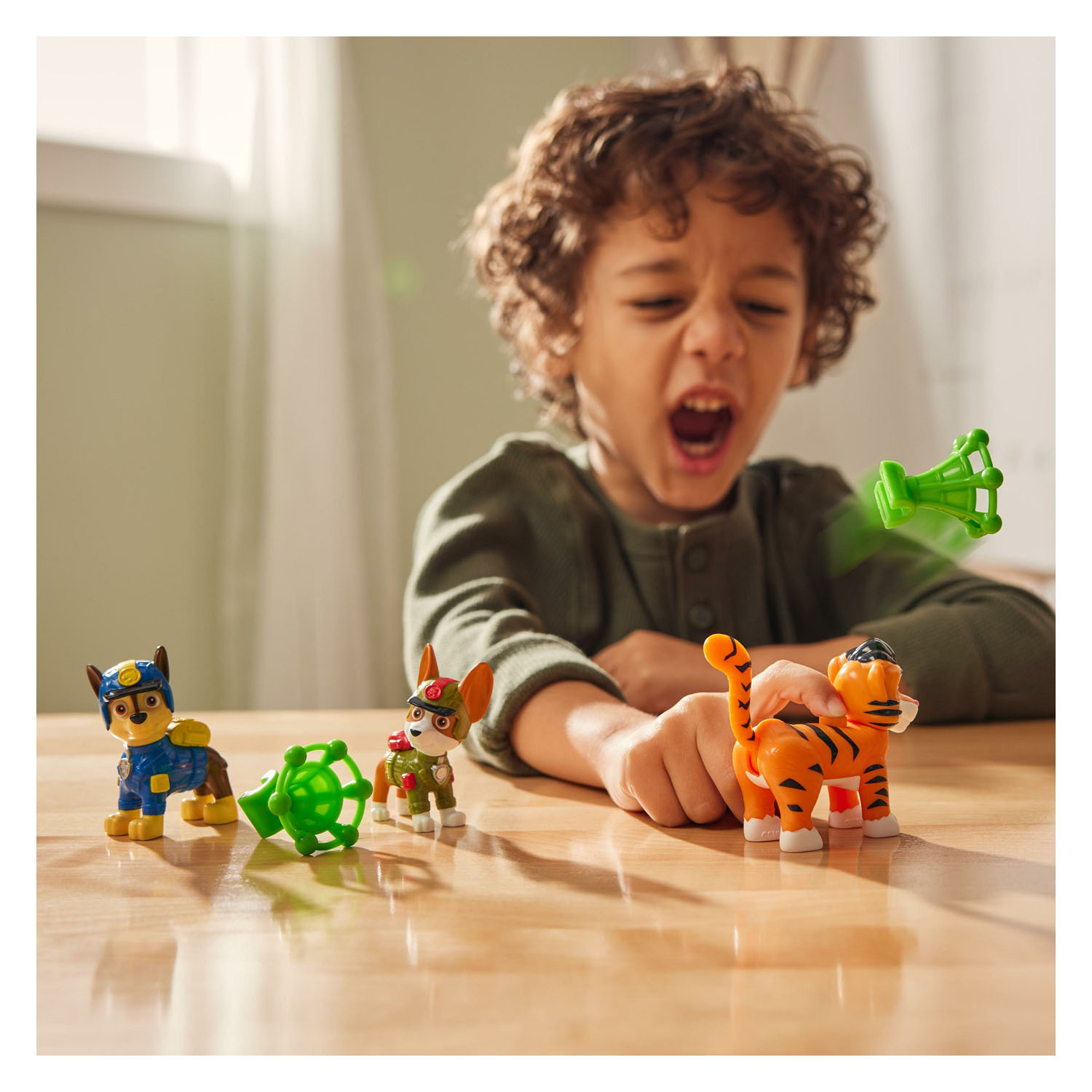PAW Patrol Jungle Pups Speelfiguren - Chase, Tracker Tiger, 5dlg.