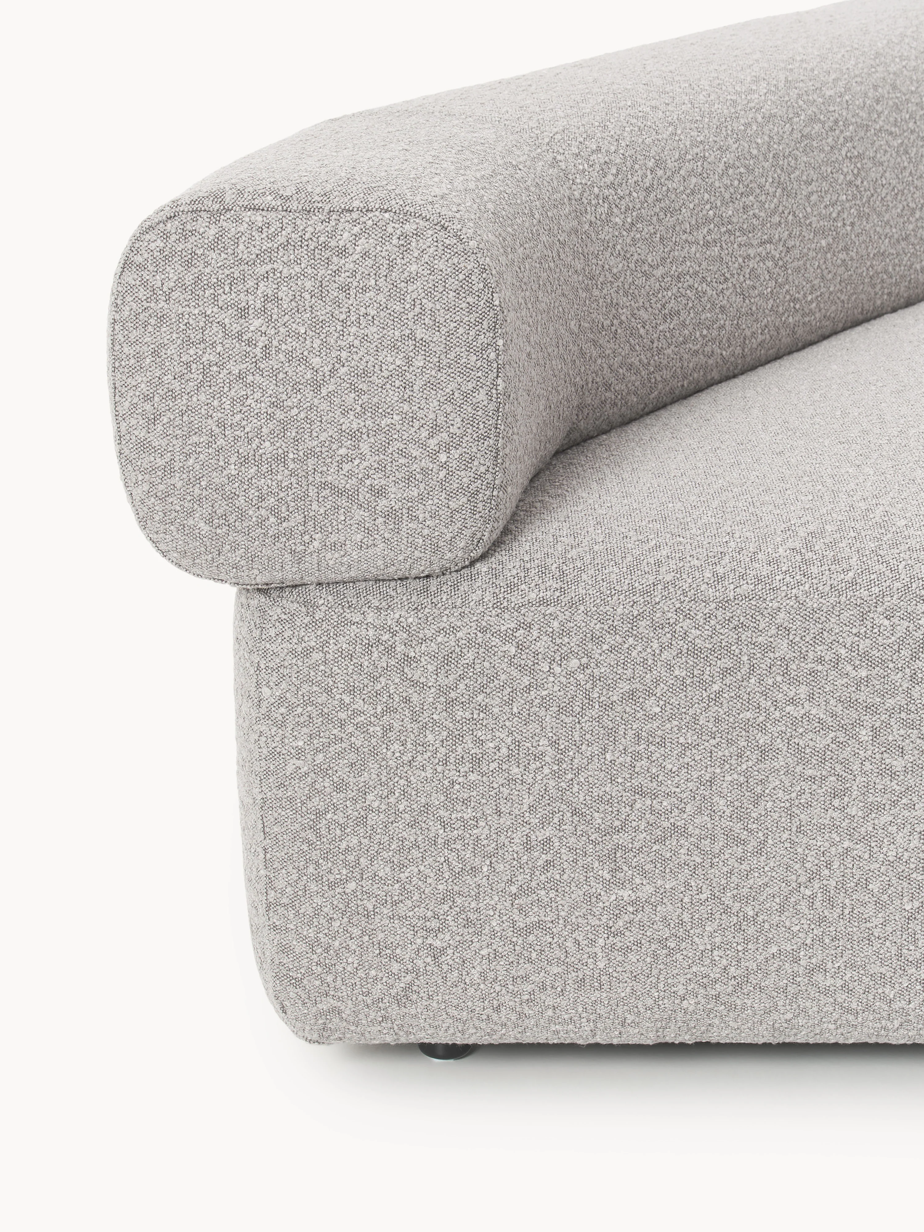 Ronde bouclé hoekmodule Anton