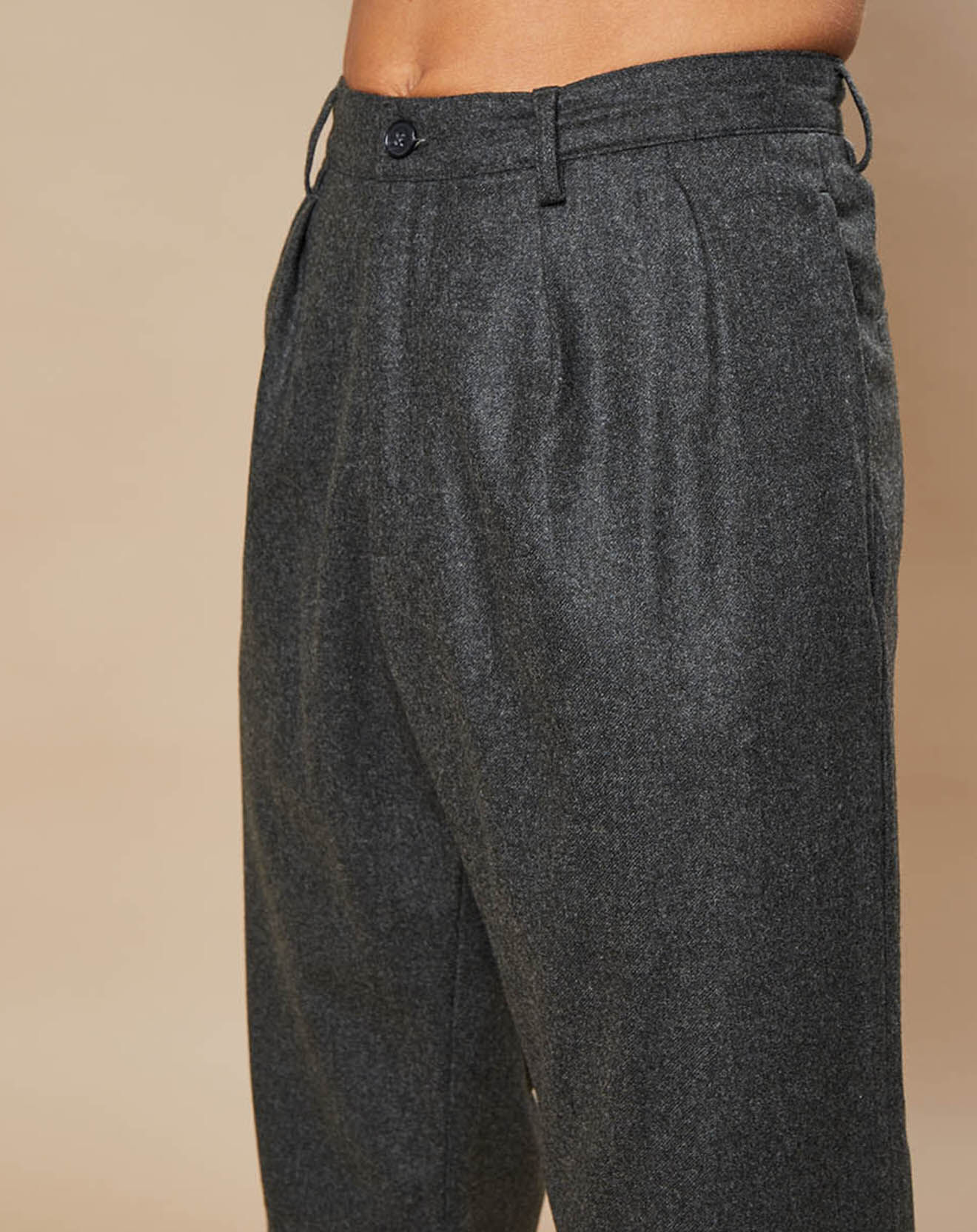 Hartford Pantalon 100% Laine Tom army