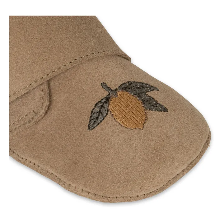 Konges Sløjd Chaussons Mamour Suède | Camel