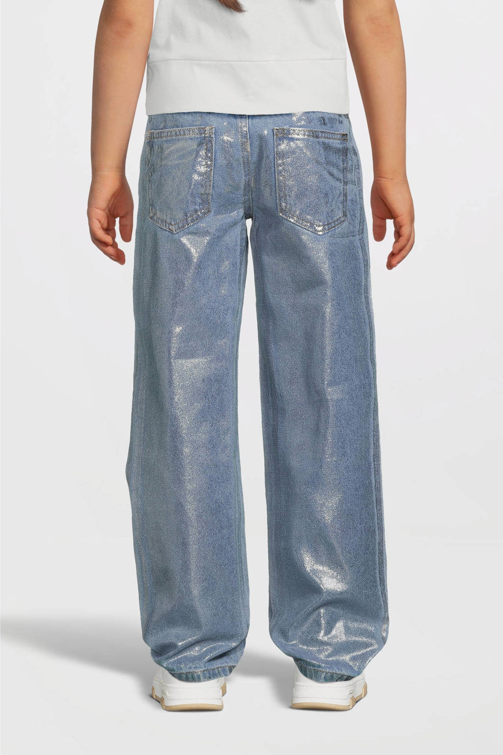 NAME IT coated straight leg jeans NKFROSE light blue denim