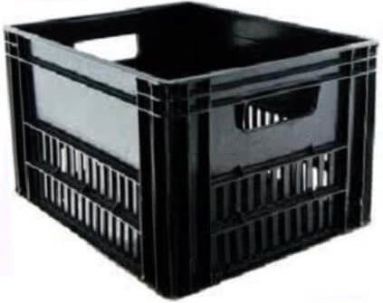 VWP Fietskrat - Kunststof - 40 liter - Zwart